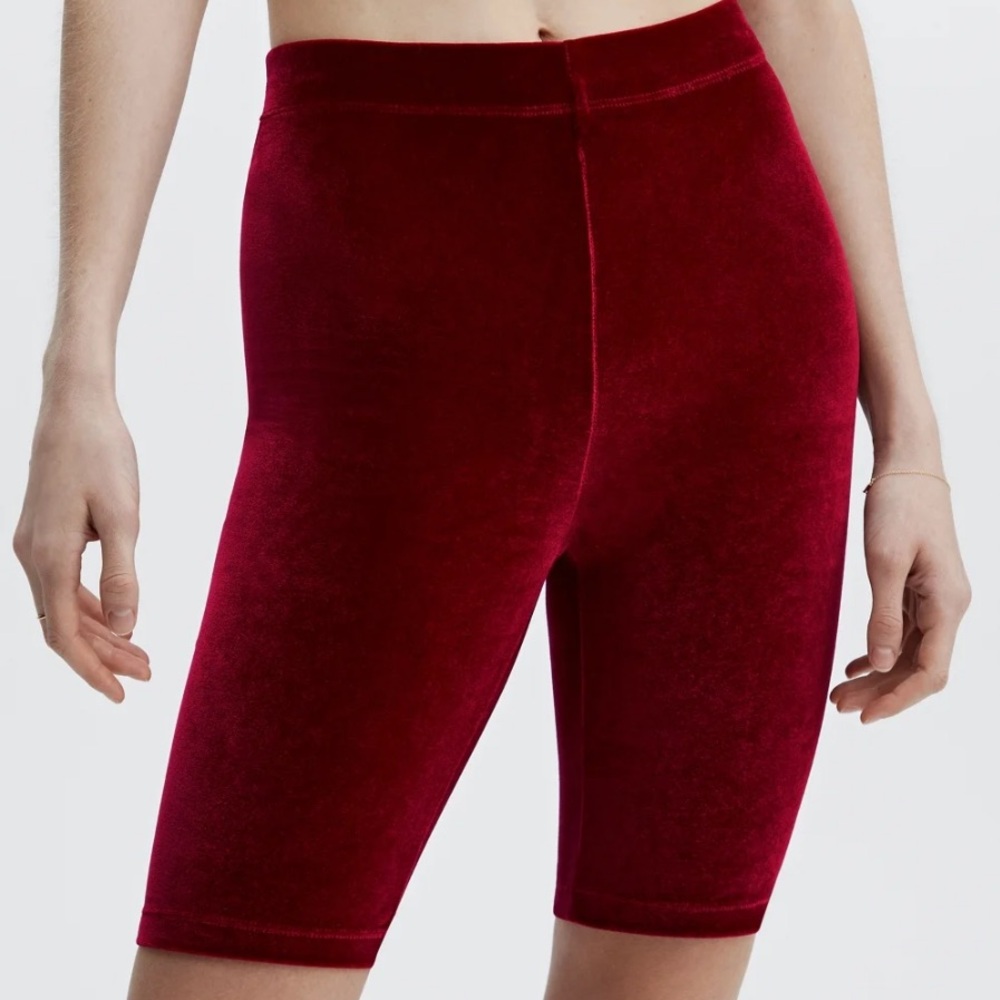 Fabletics High-Waisted Velour Bike Short